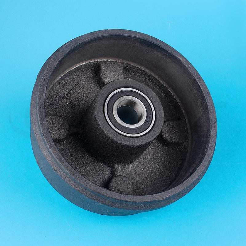 amavoler Front Drum Brake Wheel Hub with 4 Stud -Hole Spacing 88mm Shoes 8" Rim Fit for 110cc- 250cc ATV Taoao Quad,New Cheetah Tforce ATA 125E 125F1 etc,Fit on Tire 19x7-8.(Right) - Image 5